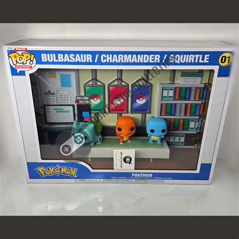 Pokemon Bulbasaur Charmander Squirtle Deluxe Funko Pop Moment With