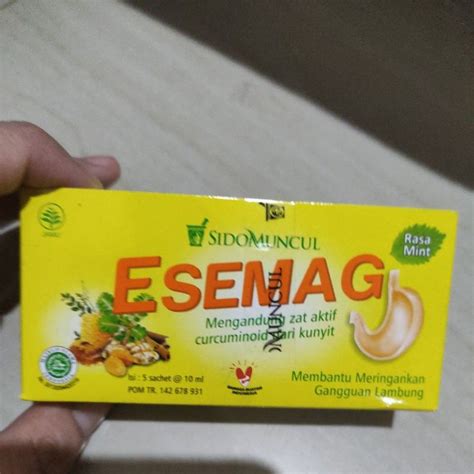 Jual Esemag Sidomuncul Isi Sachet Obat Maag Herbal Shopee Indonesia