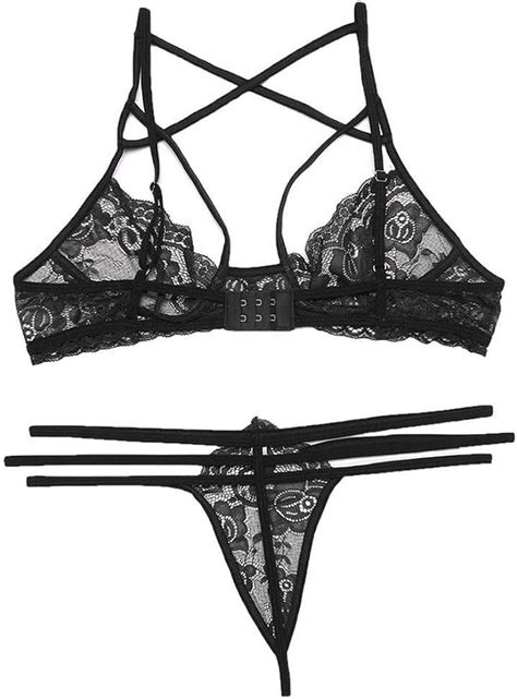 Women Bra Lace Lingerie Underwear Belt Strap Bra And Briefs Seamless At Amazon Womens Clothing