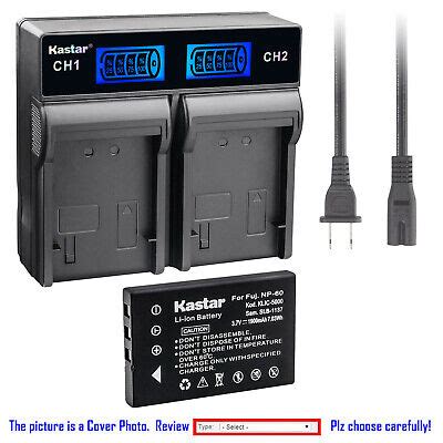 Kastar Battery Lcd Rapid Charger For Np Fnp Memorex Mcc Rsblk