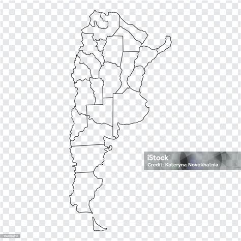 Blank Map Argentina High Quality Map Argentina With Provinces On