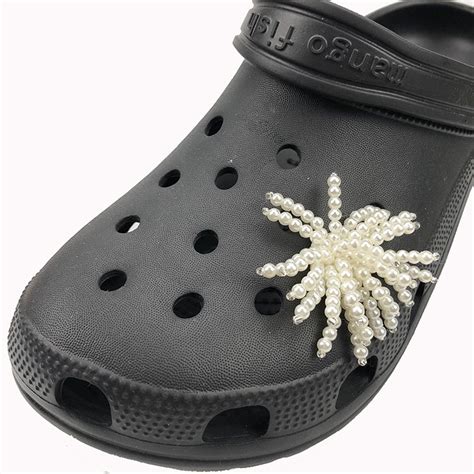 Ready Stockdiy Metal Jibbitz Chain Crocs Jibbitz Charm Pearl Gems Pin For Woman Crocs Slippers