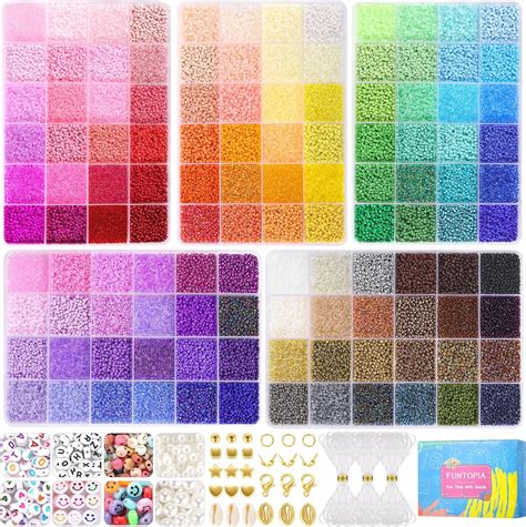 Amazon Funtopia Colors Mm Seed Beads For Jewelry Making