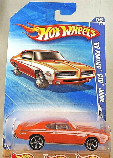 2010 Hot Wheels 84 Muscle Mania 6 10 69 Pontiac Gto Judge Orange Variant Wmc5s Contemporary