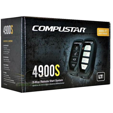 Compustar Cs4900 S 4900s 2 Way Remote Start And Keyless Entry System With 3000 Ft Range