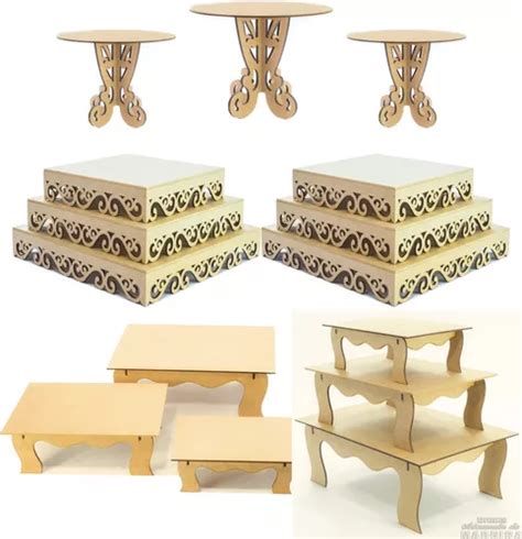 Kit Festa Provençal Arabesco Mdf Cru 15 Peças Promoção Mercadolivre