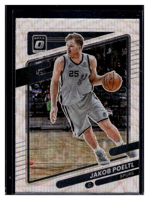 Panini Donruss Optic Silver Wave Prizm Jakob Poeltl B Ebay