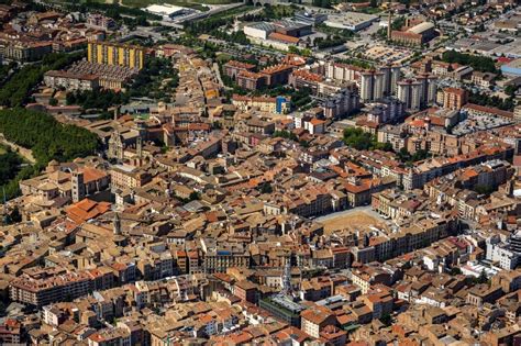 Aerial image Vic - City center of downtown with its historic old town ...