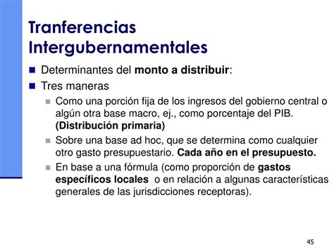 PPT LAS RELACIONES FISCALES INTERGUBERNAMENTALES EN AMÉRICA LATINA