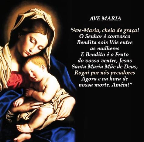 Ave Maria Oração O Senhor é convosco Mundo Mensagens