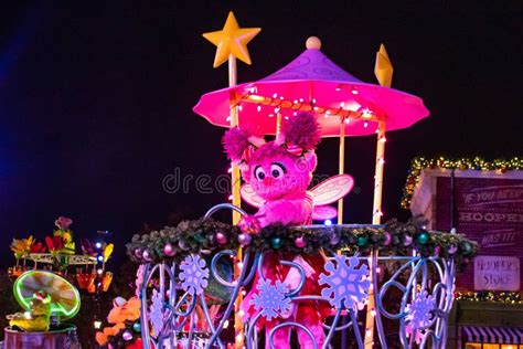 Abby Cadabby In Sesame Street Christmas Parade At Seaworld 26 Editorial