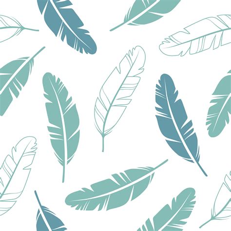 Pastel Colours Feathers Seamless Pattern Vector Art At Vecteezy