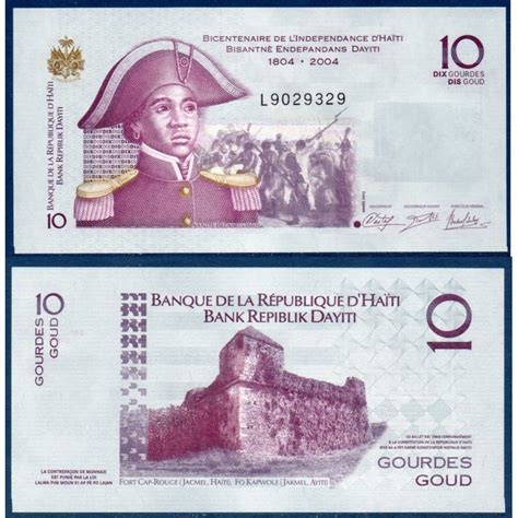 Haïti Pick N°272e Billet De Banque De 10 Gourdes 2012 Issoire Philatelie