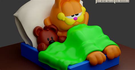 Garfield and Pooky, Expert version by Muldjord | Download free STL model | Printables.com