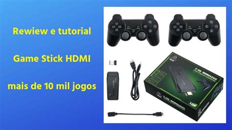 Game Stick HDMI 12 Mil Jogos Tutorial De Como Funciona Como