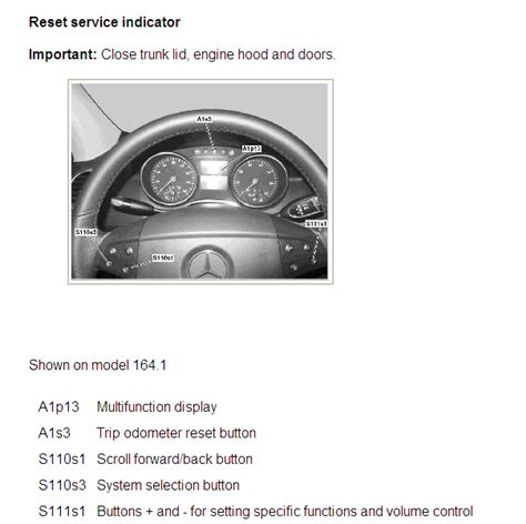 Mercedes ML Service Reset How To Reset Maintenance On 2008 ML350 V6