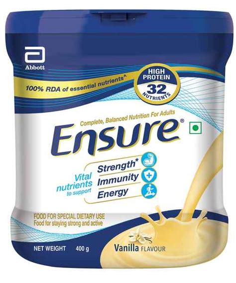 Ensure Vanilla Powder 400gm Ensure Buy Ensure Vanilla Powder 400gm Online At Best Price In