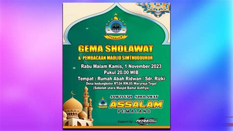 LIVE PEMBACAAN MAULID NABI MUHAMMAD SAW BERSAMA JAM IYAH SHOLAWAT