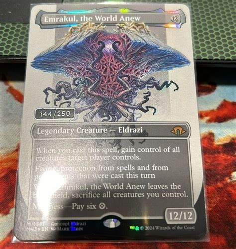 Emrakul The World Anew Borderless Serial Numbered Modern