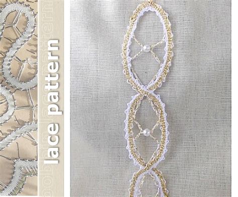 Beginners Bobbin Lace Pattern Jewels Set Infinity Etsy