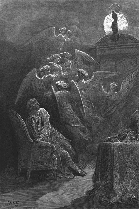 Gustave Doré Illustration Of ‘the Raven’ By Edgar Allan Poe Published 1884 Dore The Raven 1884