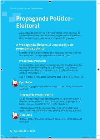 Cartilha Propaganda Eleitoral Pdf