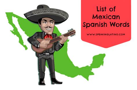 List of Mexican Spanish Words and Phrases