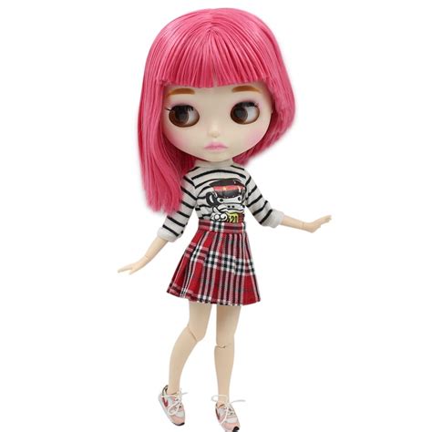 Icy Neo Blythe Doll Pink Short Hair Jointed Body 30cm Куклы