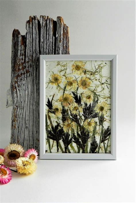 Kirsten Tobiassen Dried Flowers Framed Wall Decor Wood Frame For Dried Flowers Frame For