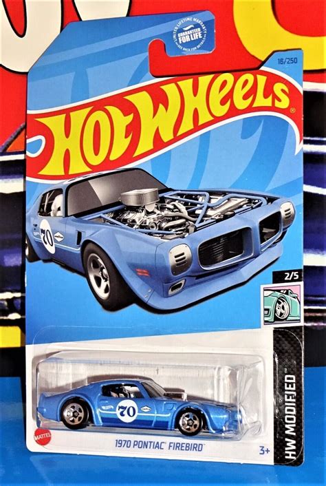 Hot Wheels HW Modified Series Pontiac Firebird Blue W SPs Contemporary Manufacture