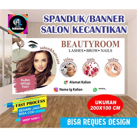 Jual Spanduk Banner Salon Kecantikan Shopee Indonesia