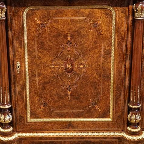 Victorian Inlaid Walnut Credenza Centre Door Hingstons Antiques Dealers