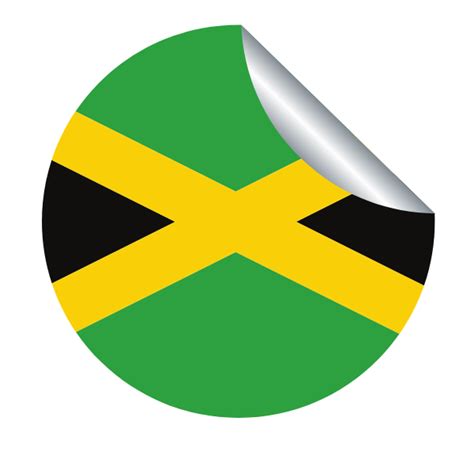 Flag Of Jamaican Peeling Sticker Free Svg