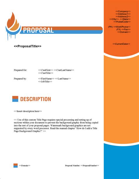 Hvac Proposal Template Business Design Layout Templates