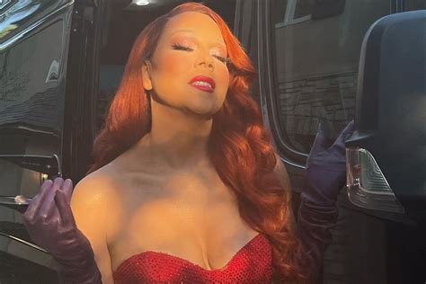 Mariah Carey Steps into Iconic Jessica Rabbit Costume for Halloween