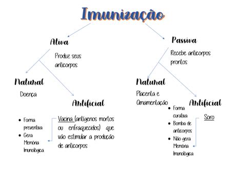 MAPA MENTAL SOBRE IMUNIZAÇÃO STUDY MAPS