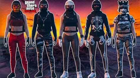 GTA 5 PACK DE TRAJES FEMININO TRYHARD FEITO NA SESSÃO 5 VERY EASY