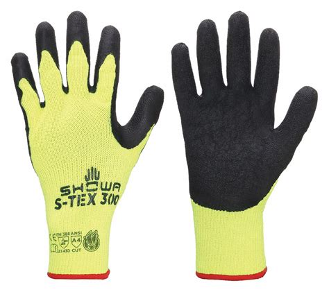 SHOWA XL 10 ANSI Cut Level A4 Coated Gloves 11V559 S TEX300XL