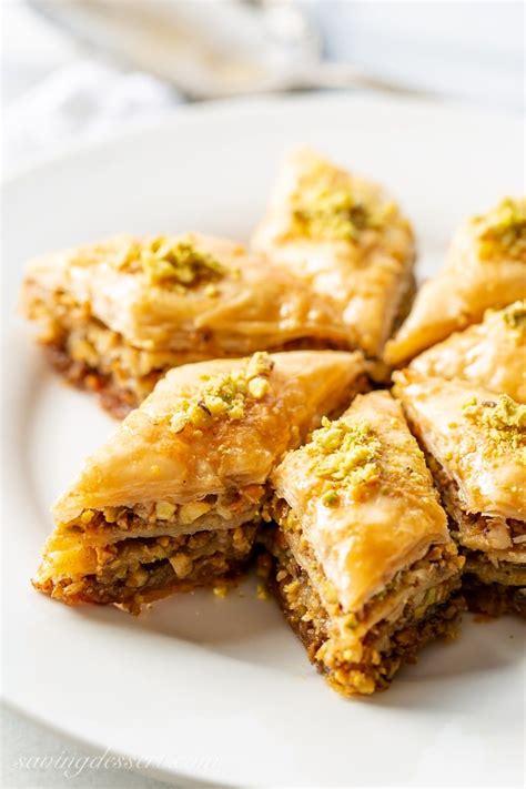 Honey Baklava Recipe With Walnuts And Pistachios Recipe Baklava