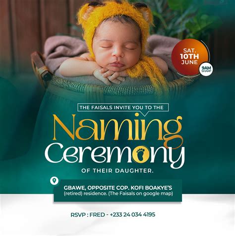 Naming Ceremony Invite New In 2024 Graphic Design Fun Social Media