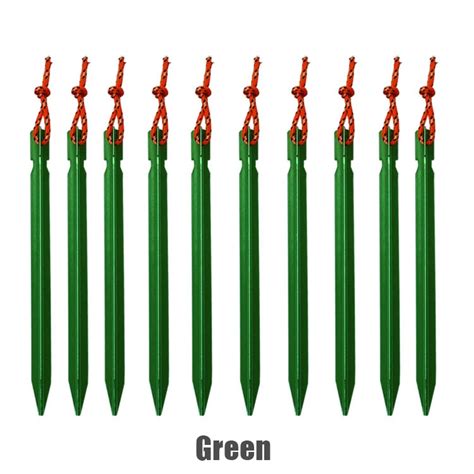 10Pcs Lot 18cm Aluminum Alloy Yard Canopy Tent Pegs Garden Stakes