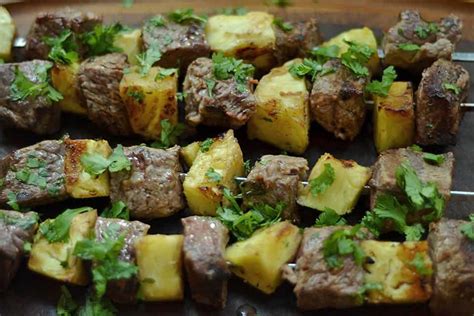 Grilled Thai Beef And Pineapple Kabobs Wholesomelicious