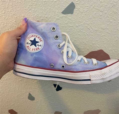 Tie Dye Converse Tie Dye High Tops Custom Converse Etsy