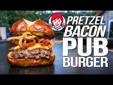 Wendy S Pretzel Bacon Pub Cheeseburger But Homemade Way Better