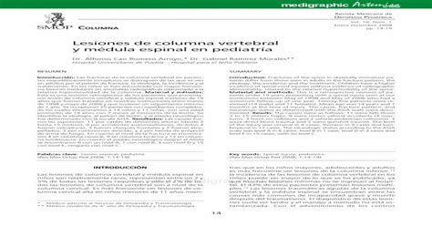 Lesiones de columna vertebral y médula espinal en PDF fileples 12 Las