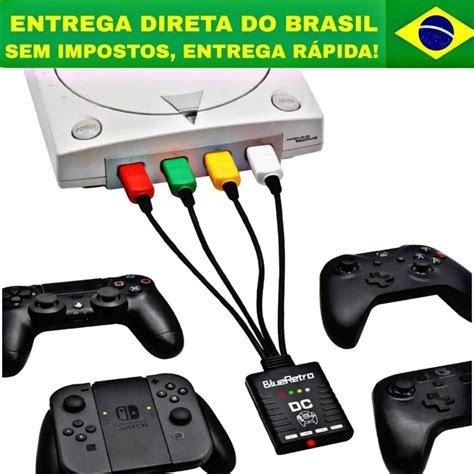 Adaptador Controle Bluetooth Para Sega Dreamcast Blueretro Retroscaler