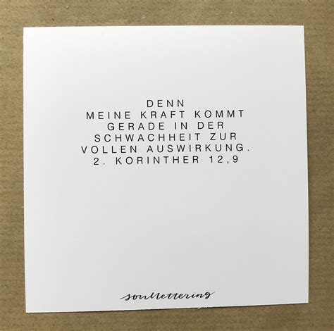 Polaroidkarte Meine Gnade Ist Alles Was Du Brauchst Soullettering