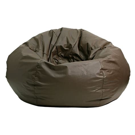 Medium Faux Leather Bean Bag Chair