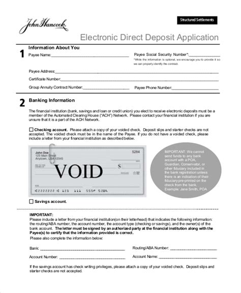 Free 12 Sample Direct Deposit Forms In Pdf Ms Word Excel