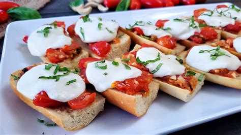 Sauteed Bruschetta With Fresh Mozzarella Bacon Vodka